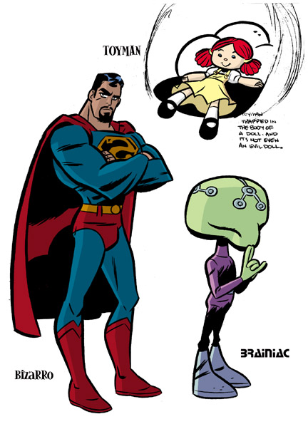 Brainiac based on drawing by Rick Cortes.